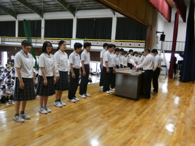 表彰伝達