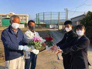 丹原高校園芸科の先生からシクラメンを分けていただきました。ありがとうございます！！