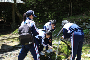 別子銅山のオアシス、ダイヤモンド水でほっと一息