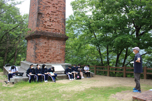 えんとつ山で青空教室