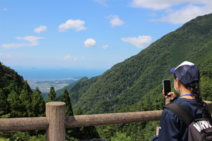 標高750ｍからの素晴らしい眺めにも出逢いました