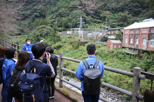 端出場地区フィールドワークの様子