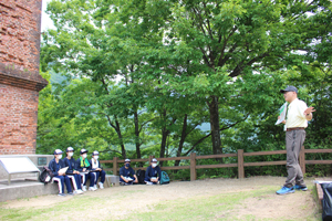 えんとつ山での研修の様子