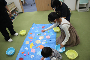 盛り上がったタイムラリーの魚釣りゲーム