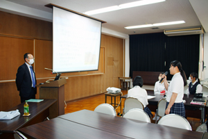 生徒代表謝辞の様子